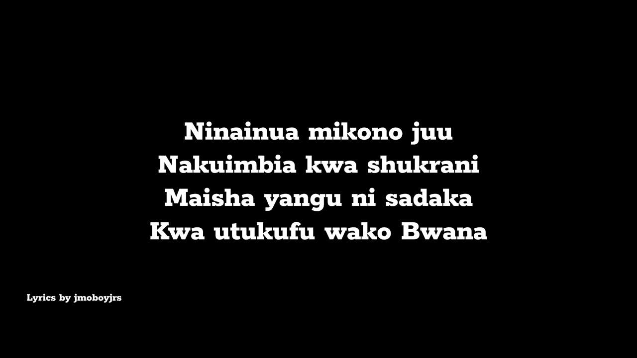 Jmomusic - Mwanga Wako Official Video Lyrics 