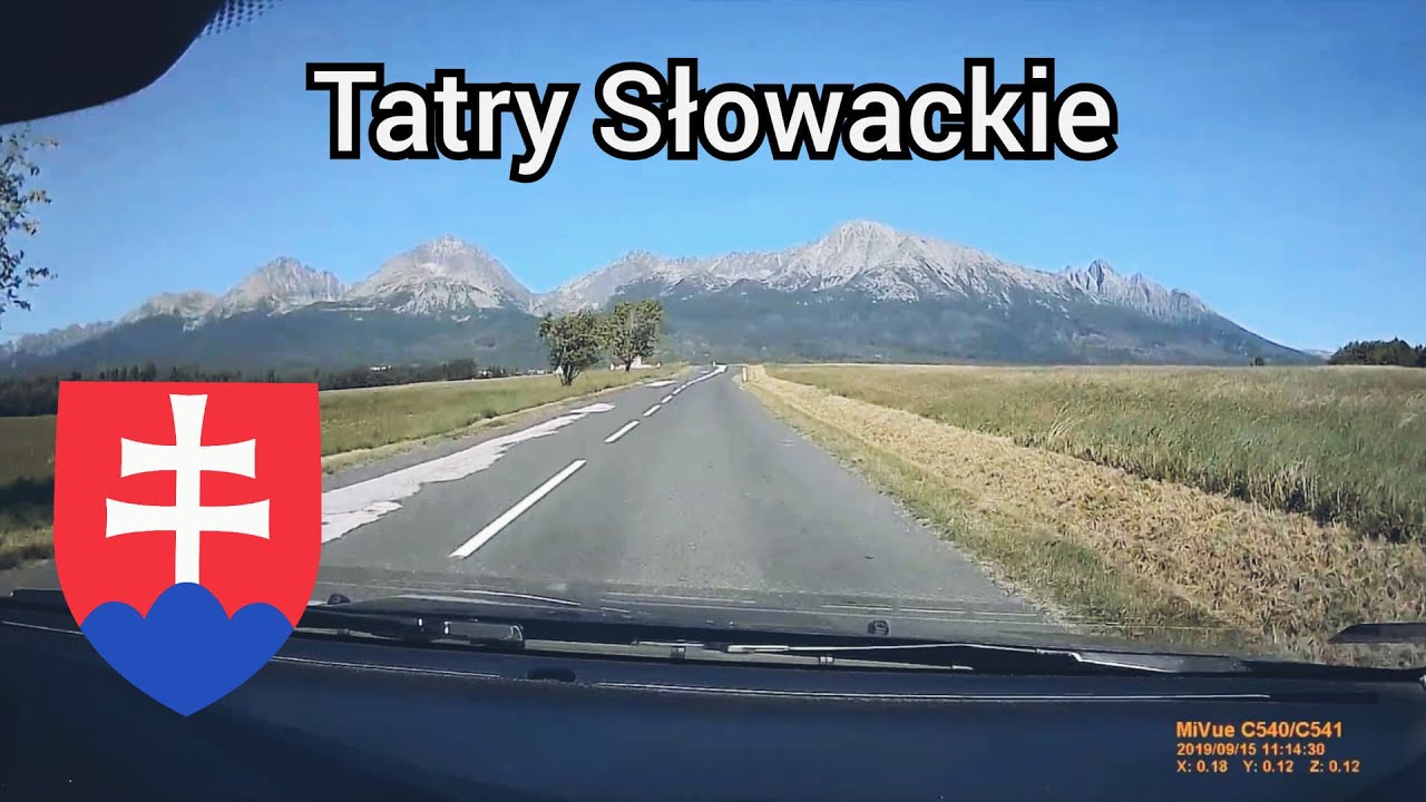 Slovakia: view of Tatra Mountains from road through Gerlachov