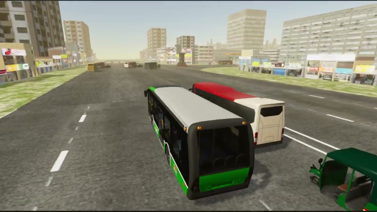 Bus Simulator Bangladesh New Trafic New Bus and new graphic Test
