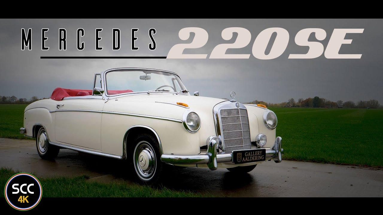 MERCEDES 220SE Ponton 1960 | 4K | Driving in top gear - Mercedes-Benz W128 engine sound | SCC TV