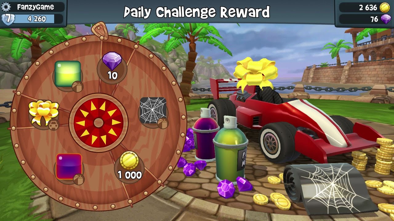 Grand Prix Unlock - Spin the Wheel Unlock Grand Prix - Beach Buggy Racing 2
