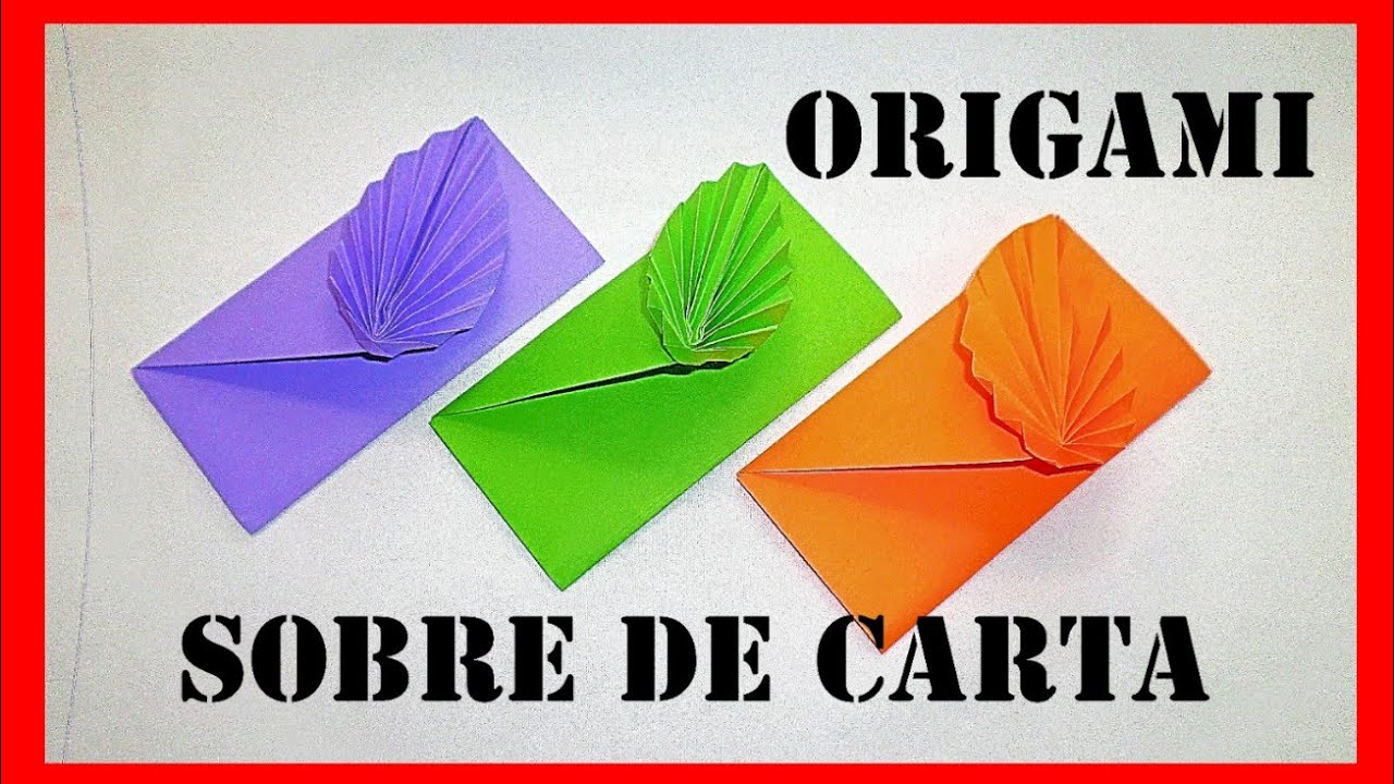 🔴ORIGAMI: SOBRE DE CARTA 📨 (HOW TO MAKE A PAPER ENVELOPE)