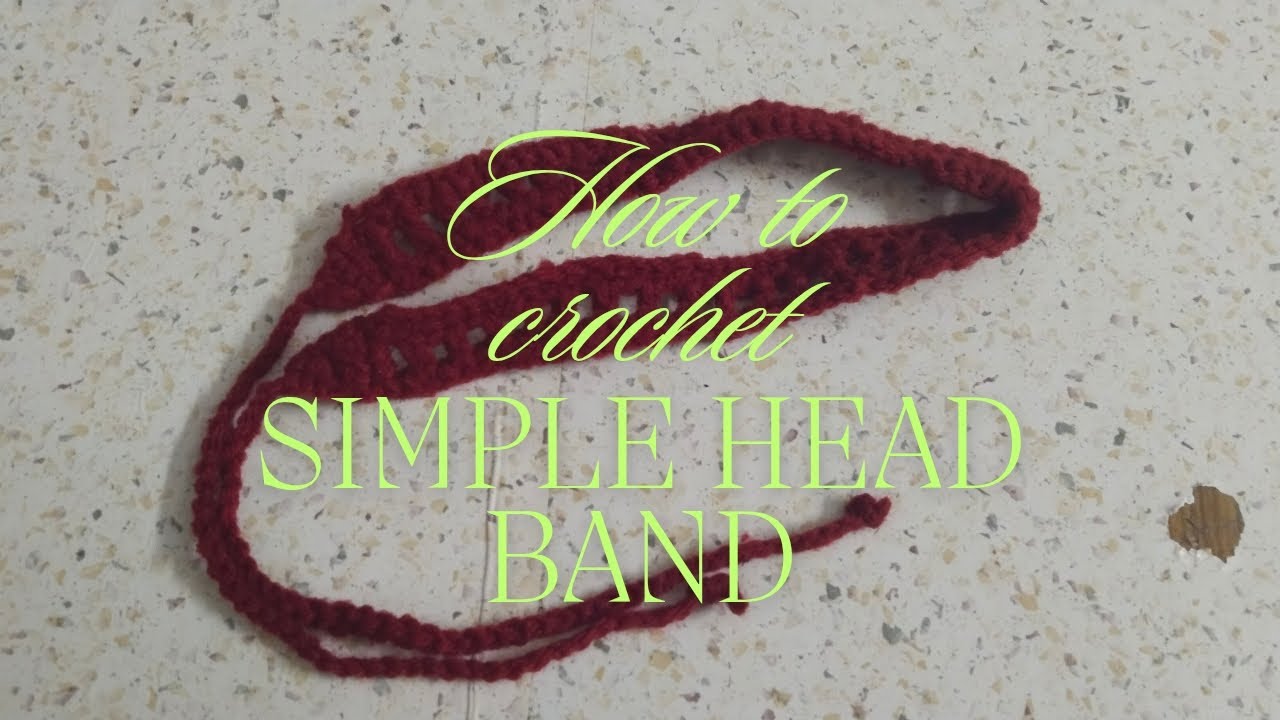How to crochet a simple head band.