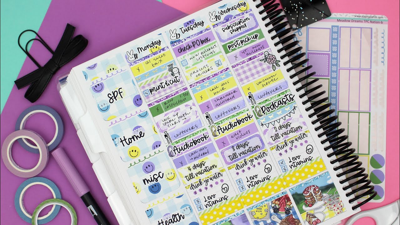 Plan With Me || April Plan With Me || Sugar Pop Fizz