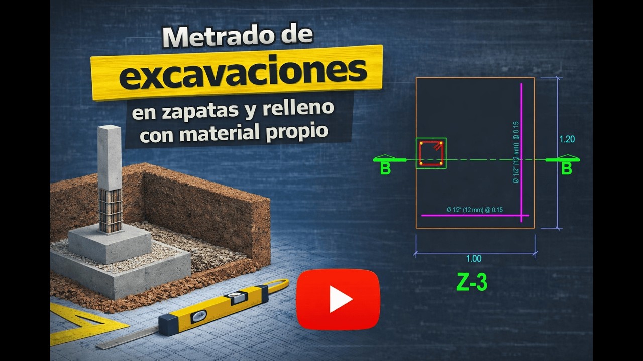 Metrado de Excavaciones en Zapatas y Relleno con Material Propio