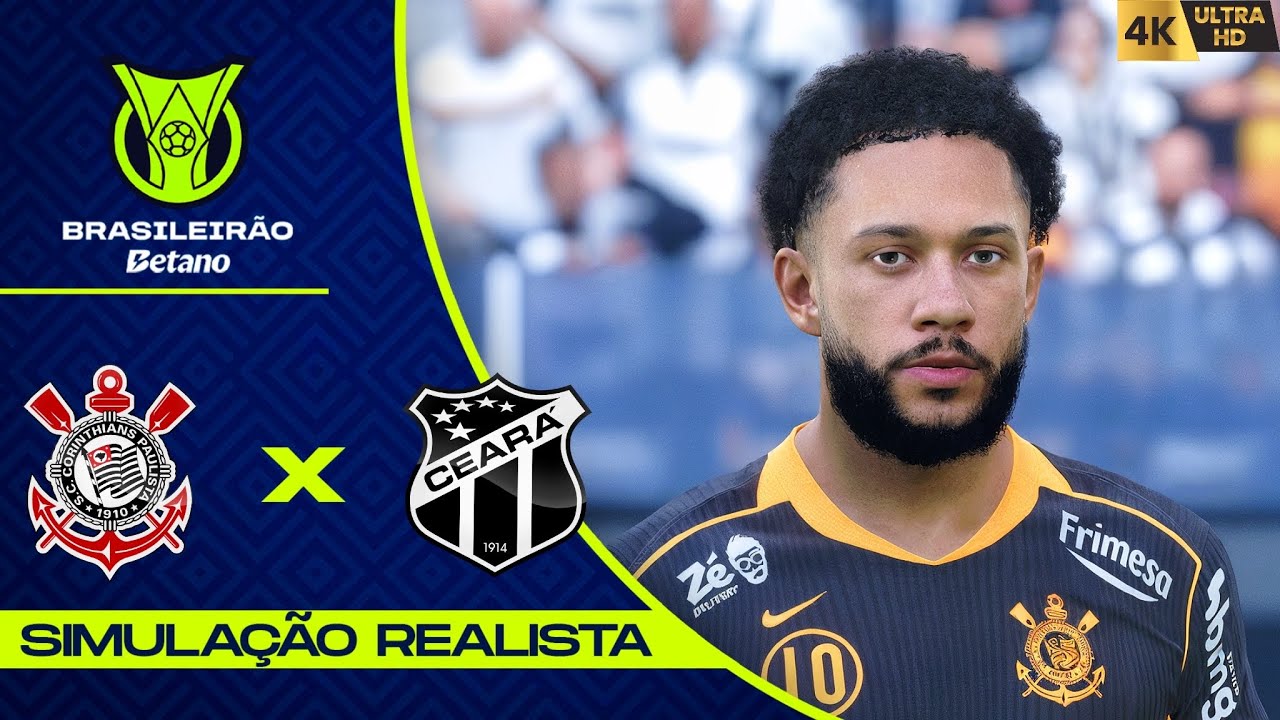 CORINTHIANS X CEARÁ | BRASILEIRÃO 2025 | GOGOSZ PATCH 4K60FPS ULTRA REALISTA | 33 RODADA.