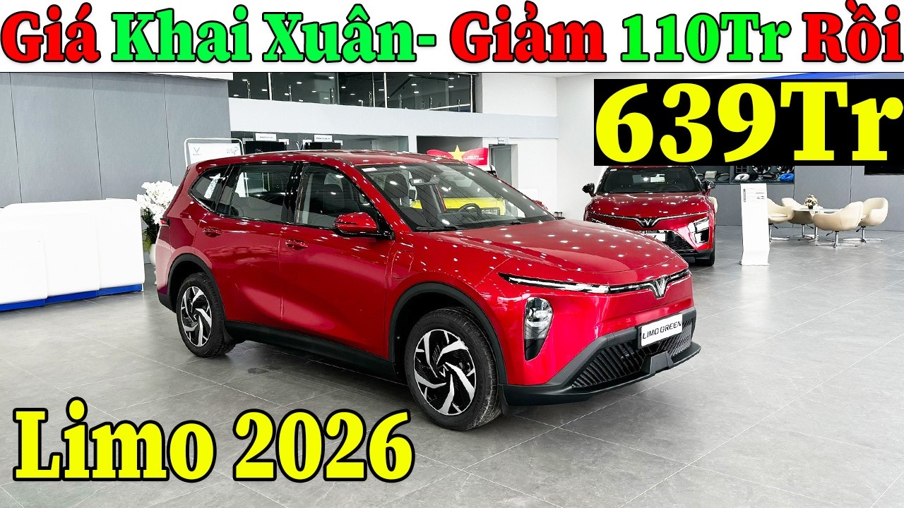✅Giá Khai Xuân Vinfast Limo Green Giảm Đến 110Tr, Còn Hơn 640Tr| Giá Lăn Bánh Limo Green | Topcarvn