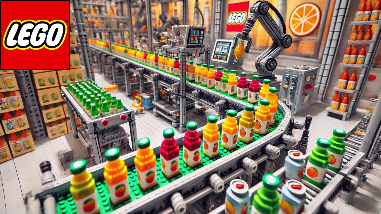 Lego Factory: Exotic Fruit Perfume Production Line! 🍊🌸🧱