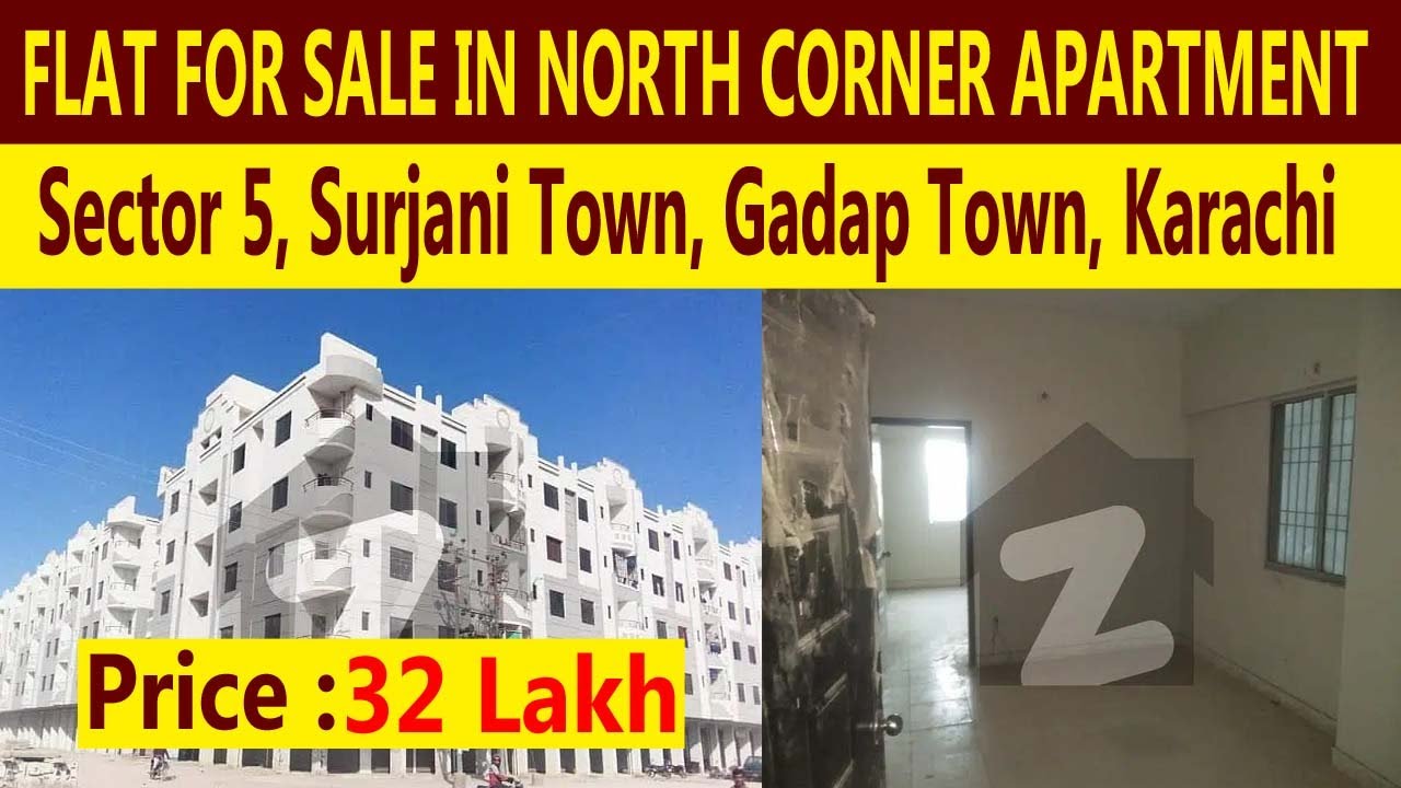 3 Rooms Corner Flat for Sale In Sector 5, Surjani Town, Gadap Town, Karachi, Sindh