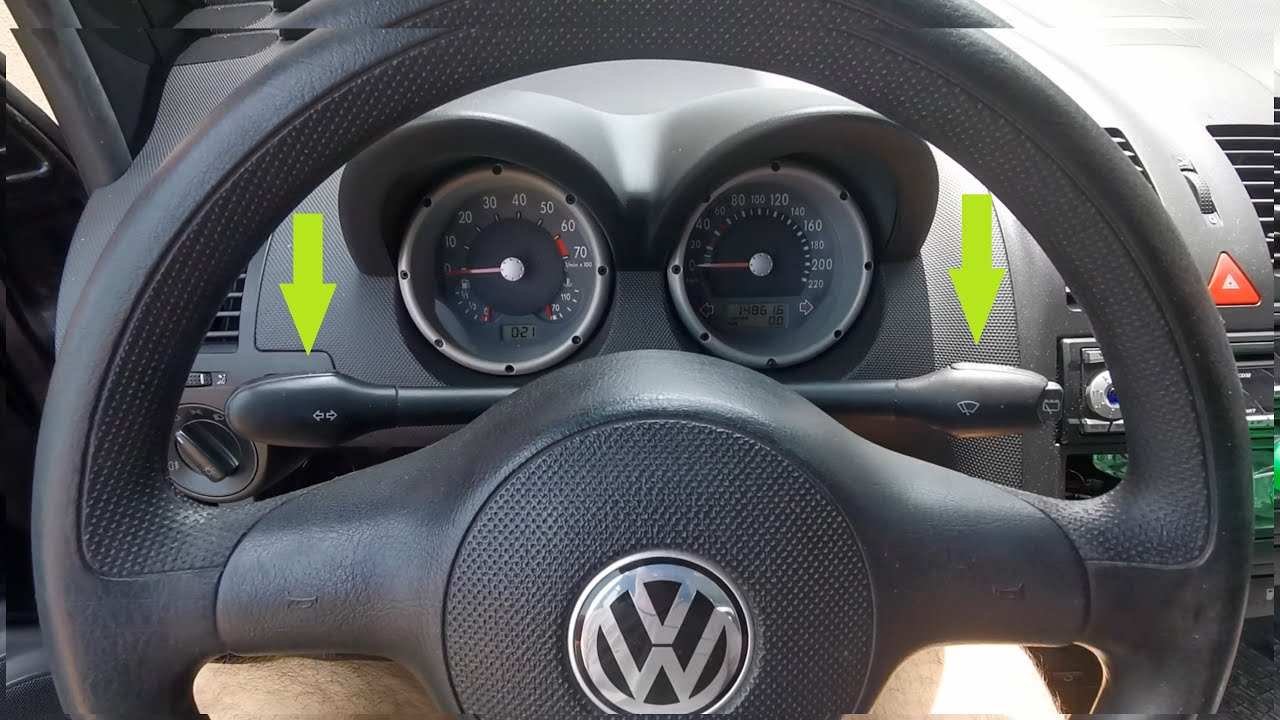 VW Lupo - Как заменить подрулевые переключатели (дым шел из района рулевой колонки)