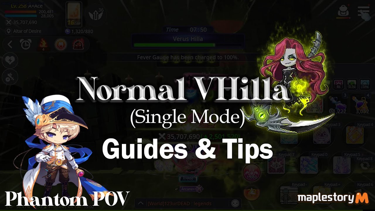 [MapleM A2S] Normal VHilla (Single Mode) Guides & Tips