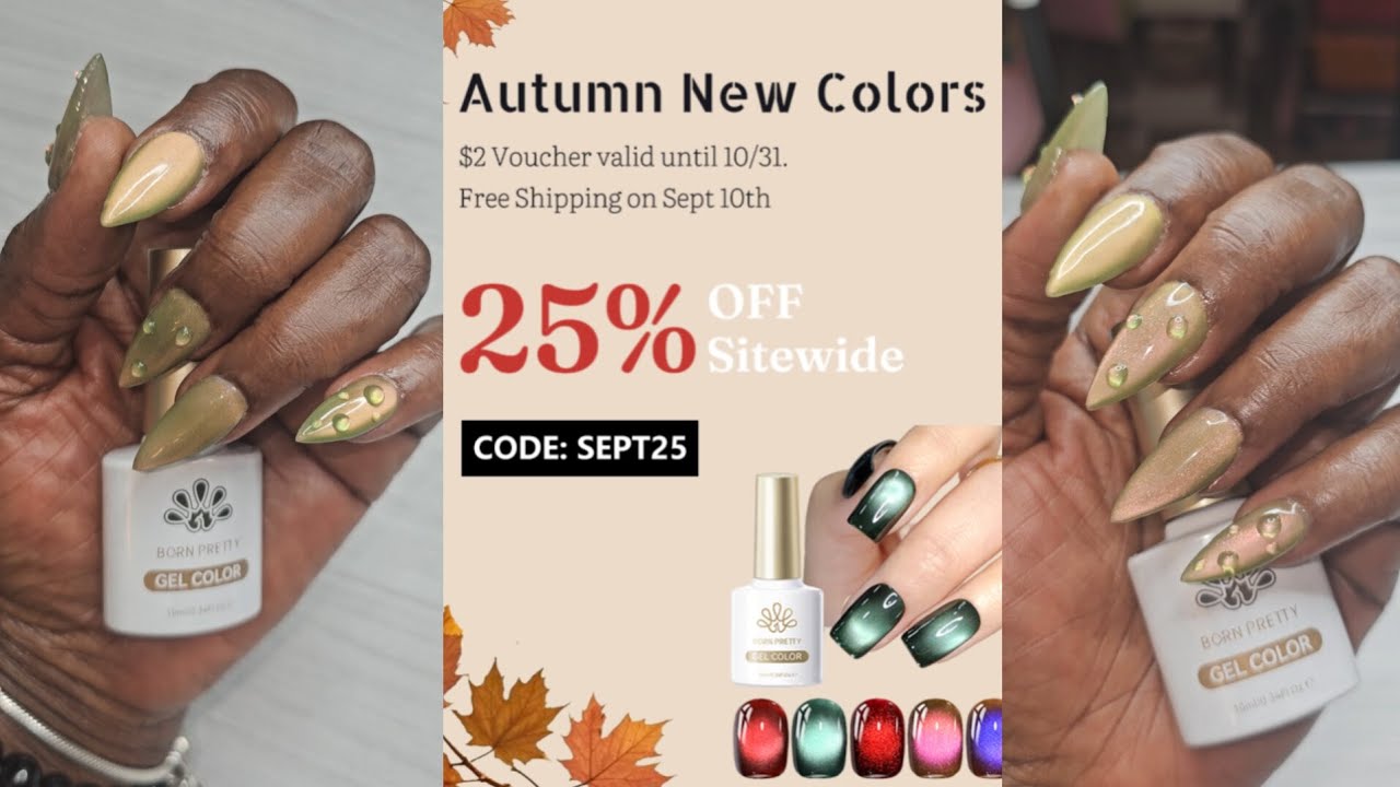 Guava Cat Eye Nail Tutorial | 3D Water Droplet Nail Art | Born Pretty Sale @bornprettyofficial 