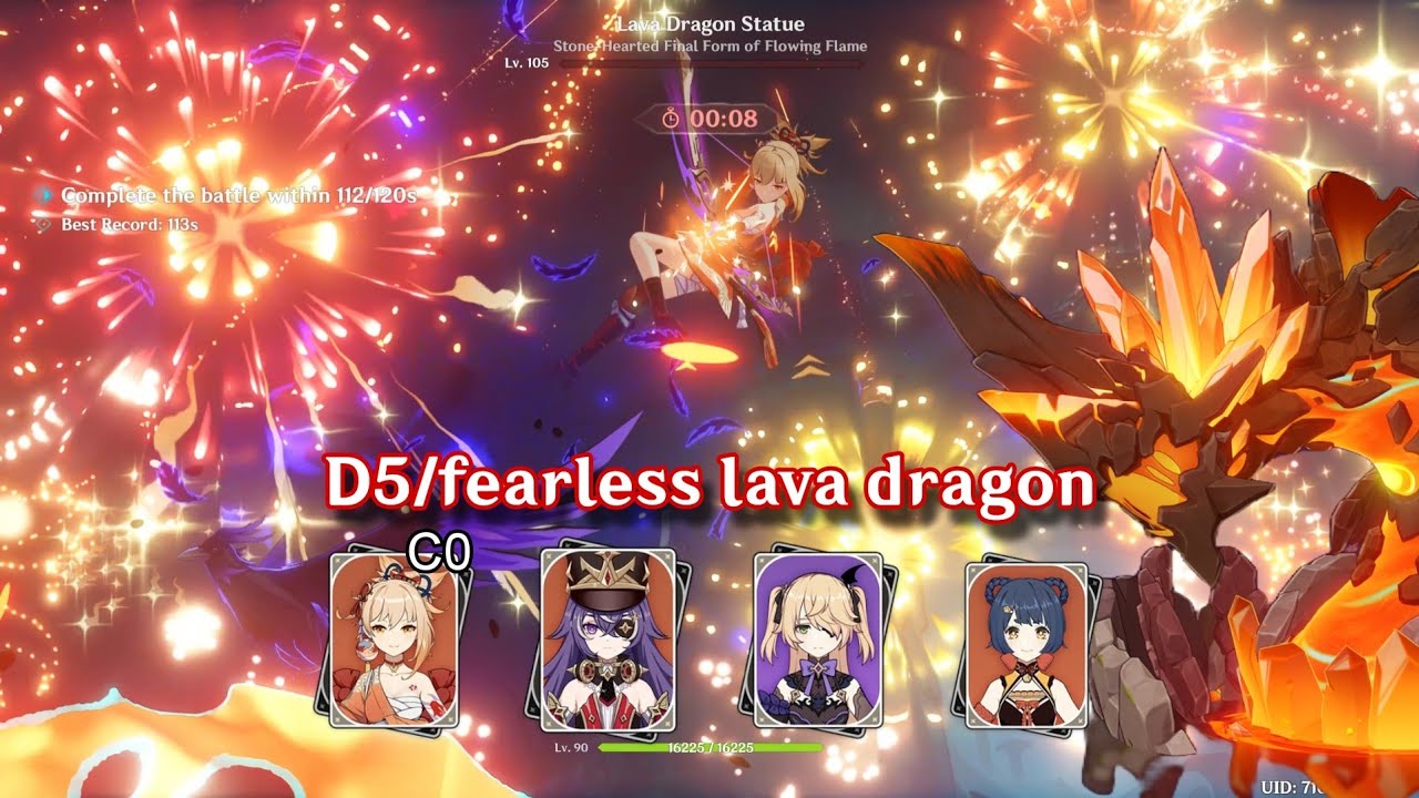 [5.7 Stygian Onslaught] C0 YOIMIYA FEARLESS LAVA DRAGON SUB-120s