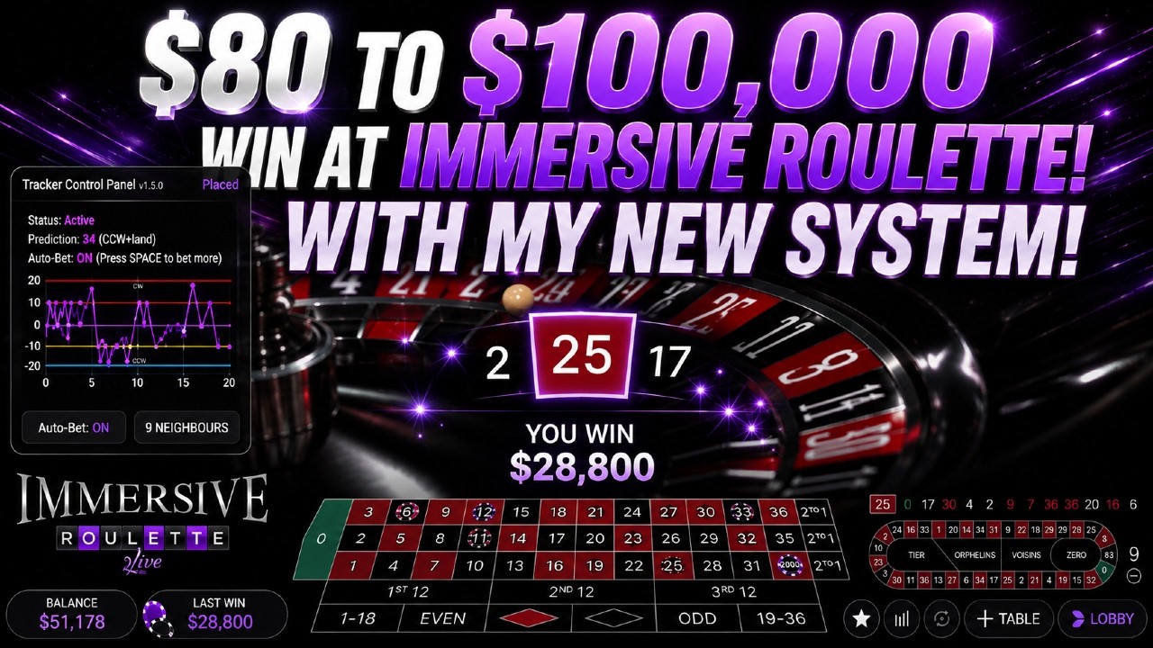 HIGH STAKES WITH MY NEW SYSTEM ON IMMERSIVE ROULETTE!