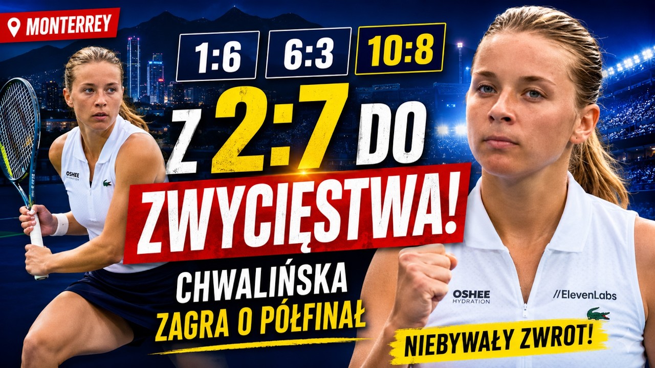 Chwalińska wygrała siedem punkt&oacute;w z rzędu i wysłała sygnał przed US Open