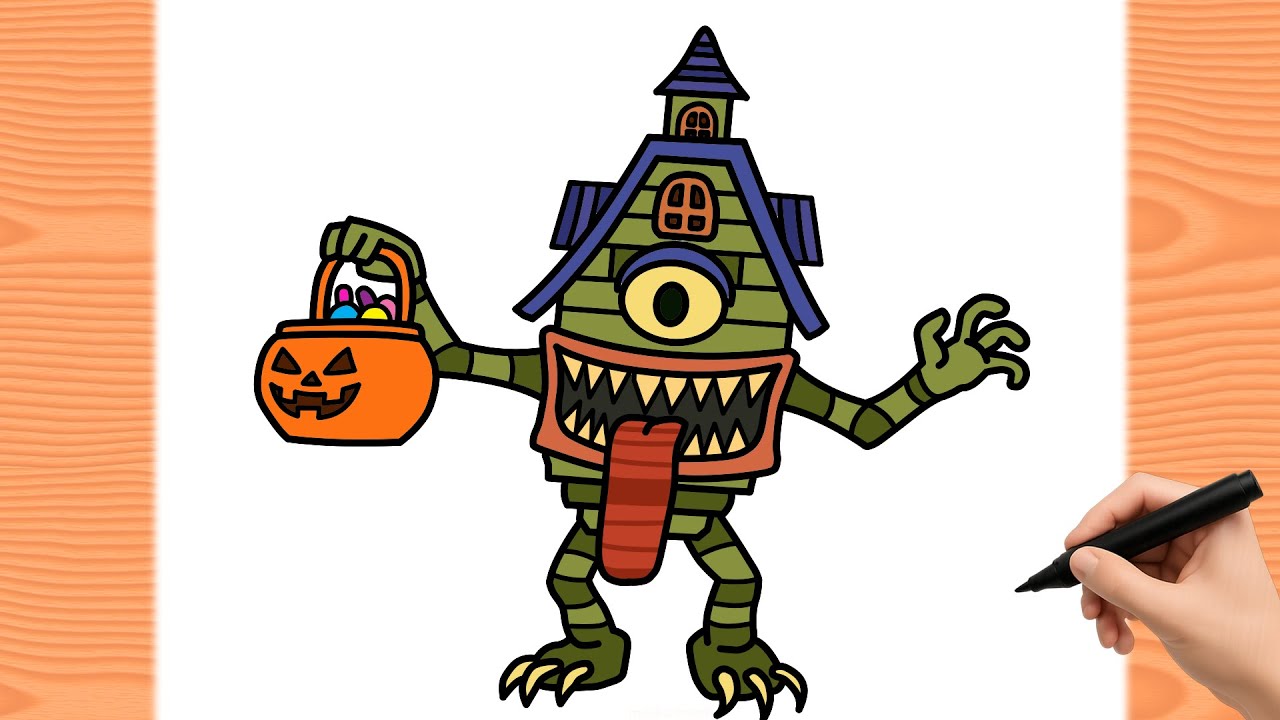 Como Dibujar LA CASA BOO! Steal a Brainrot ROBLOX