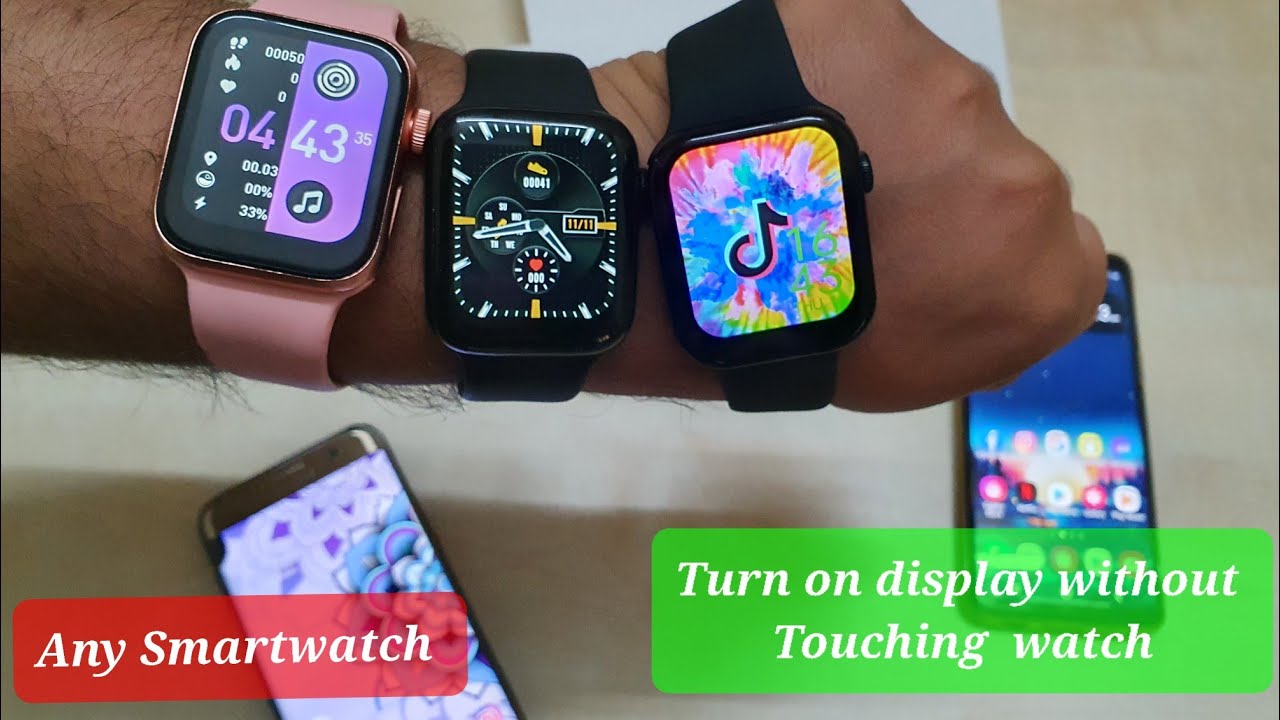 Turn on display without Touching watch | Any Smartwatch | ANY Smartwatch