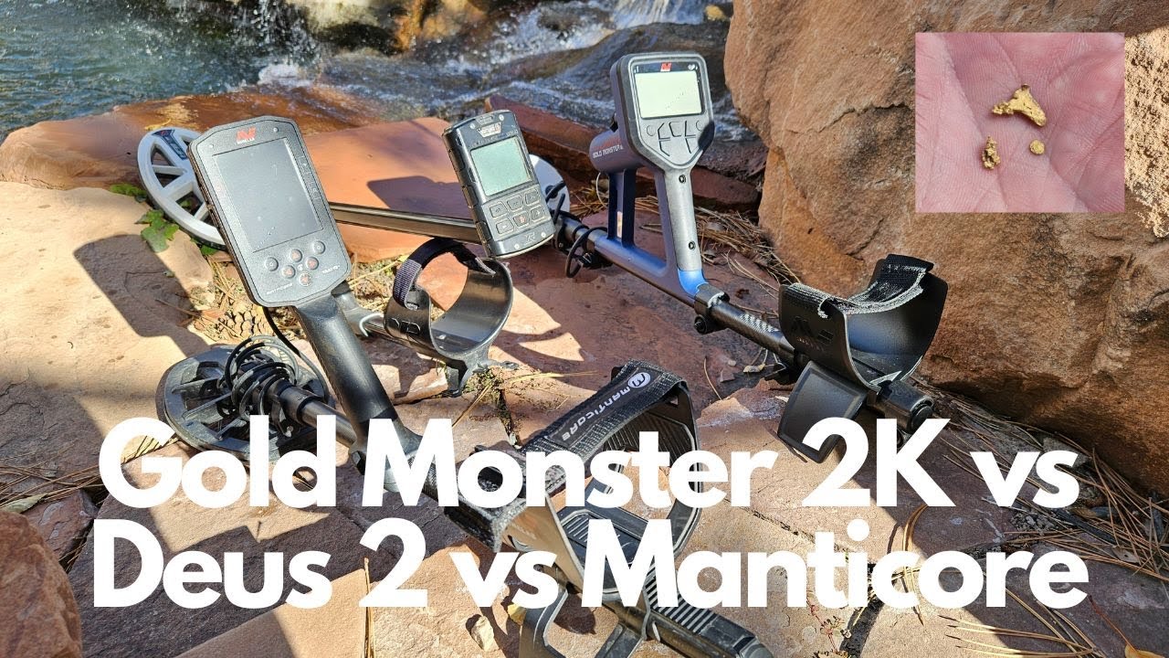 Minelab Gold Monster 2 против XP Deus 2 против Manticore