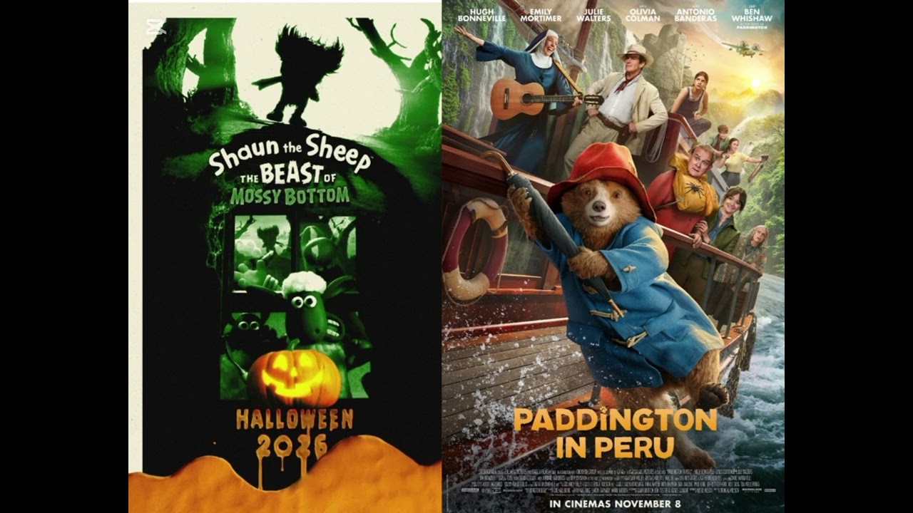 Shaun the sheep the beast of mossy bottom and Paddington In Peru