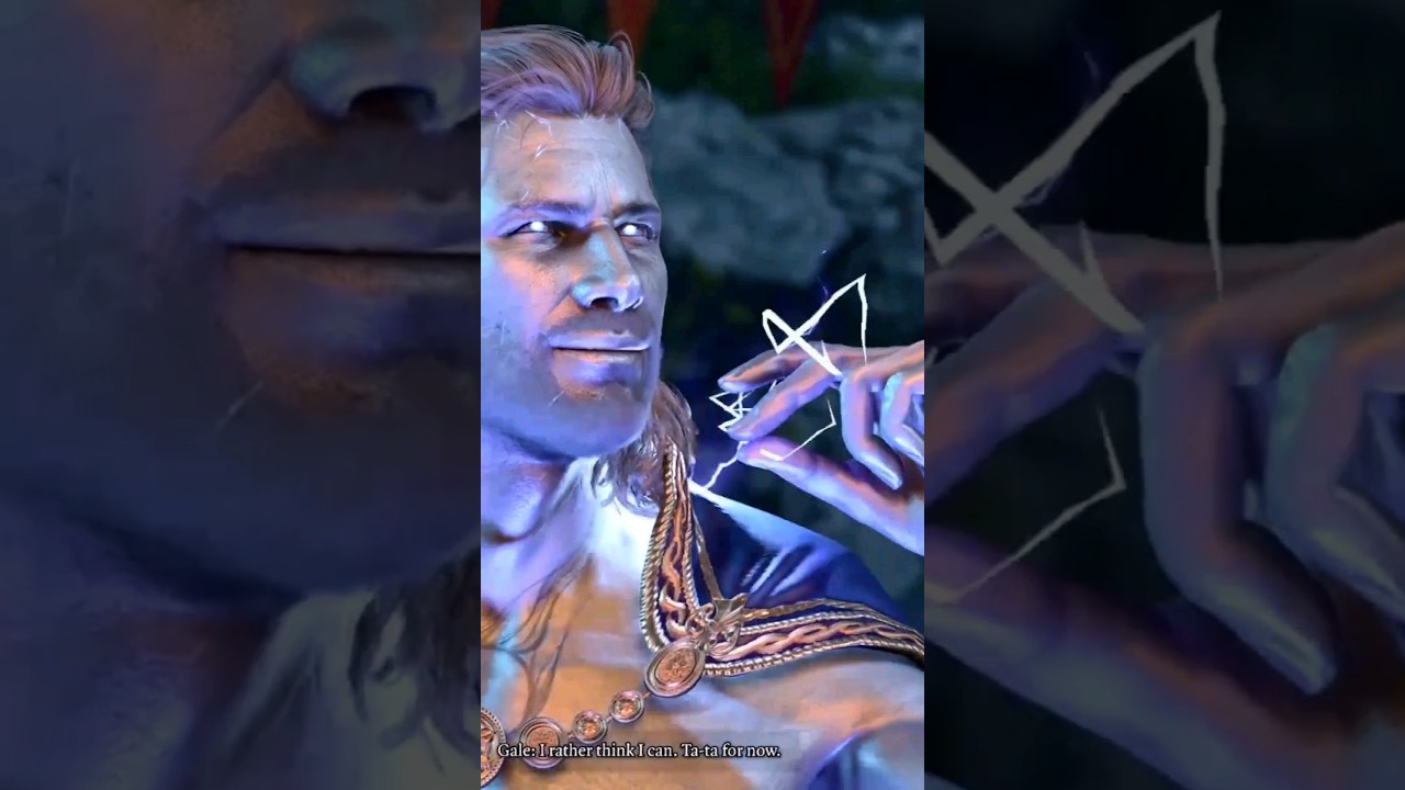 God Gale Zaps Raphael Back To Hell #baldursgate3 #shorts