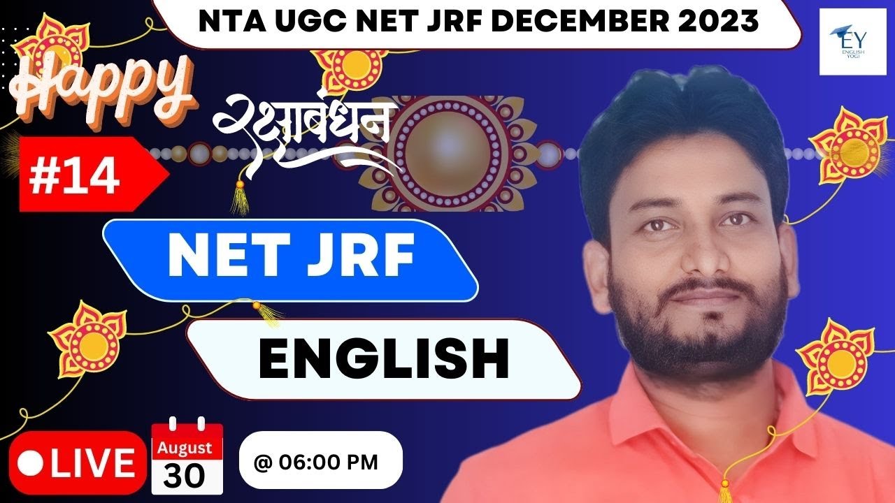 NET JRF English Literature COMPLETE COURSE - UGC NET JRF December 2023 Live Class || 30 August 2023