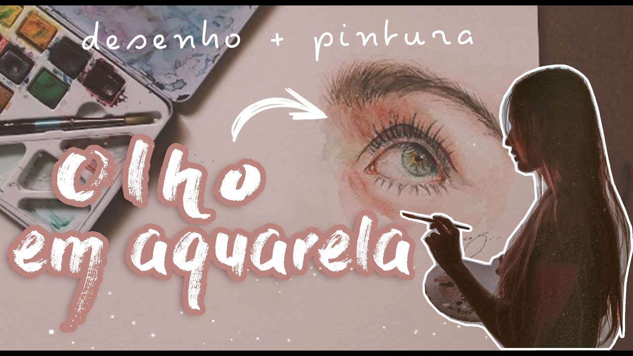 #Aula 02 - Desenhando e Pintando OLHO em AQUARELA - Grupo ArteJessica 🎨