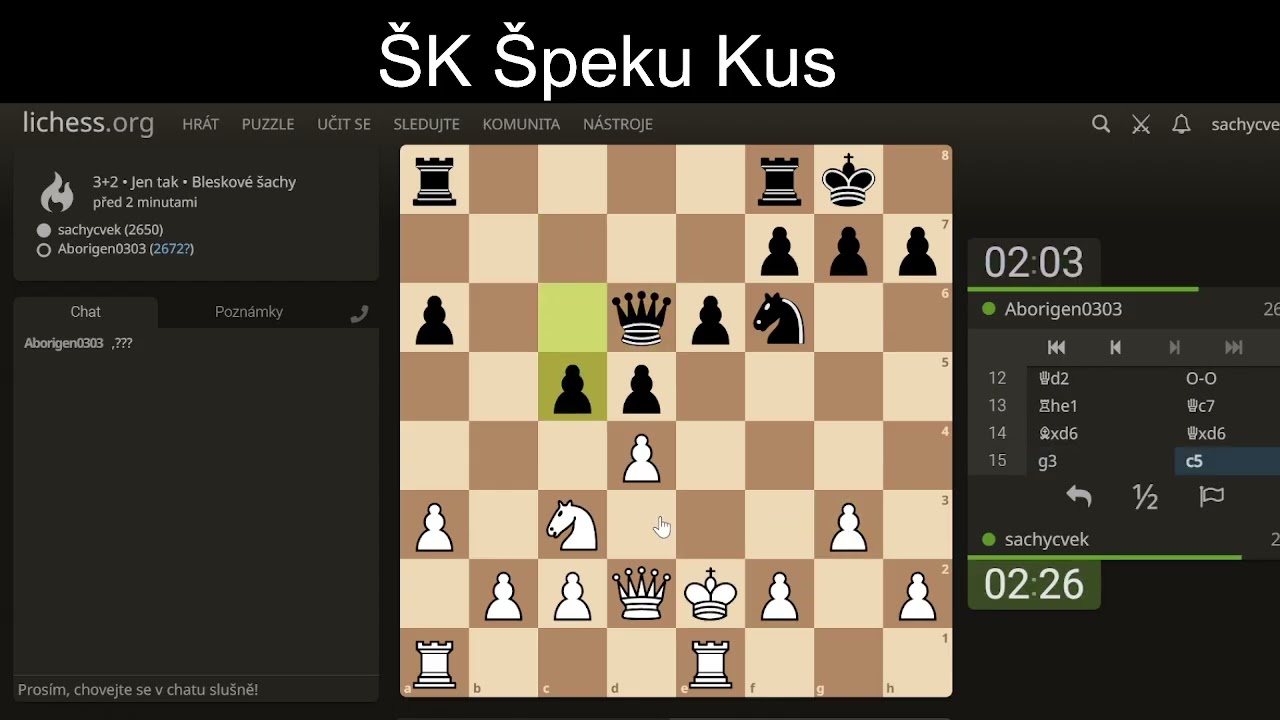 ŠK ŠK Borec 2672 mi na Kxe2 píše ??? Aha, to jsem asi hrát neměl :-)