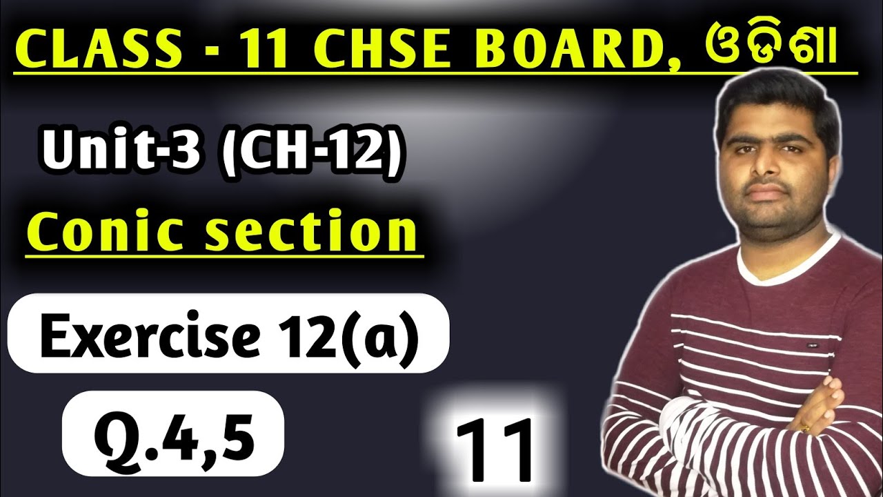 Exercise 12a Q.4,5 || ELEMENTS OF MATHEMATICS CLASS 11 || CHSE MATH || coordinate geometry ||