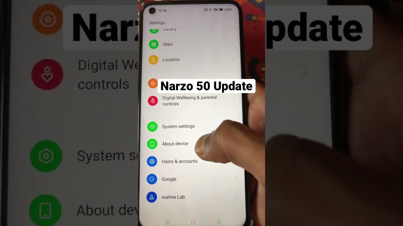 Realme Narzo 50 Update