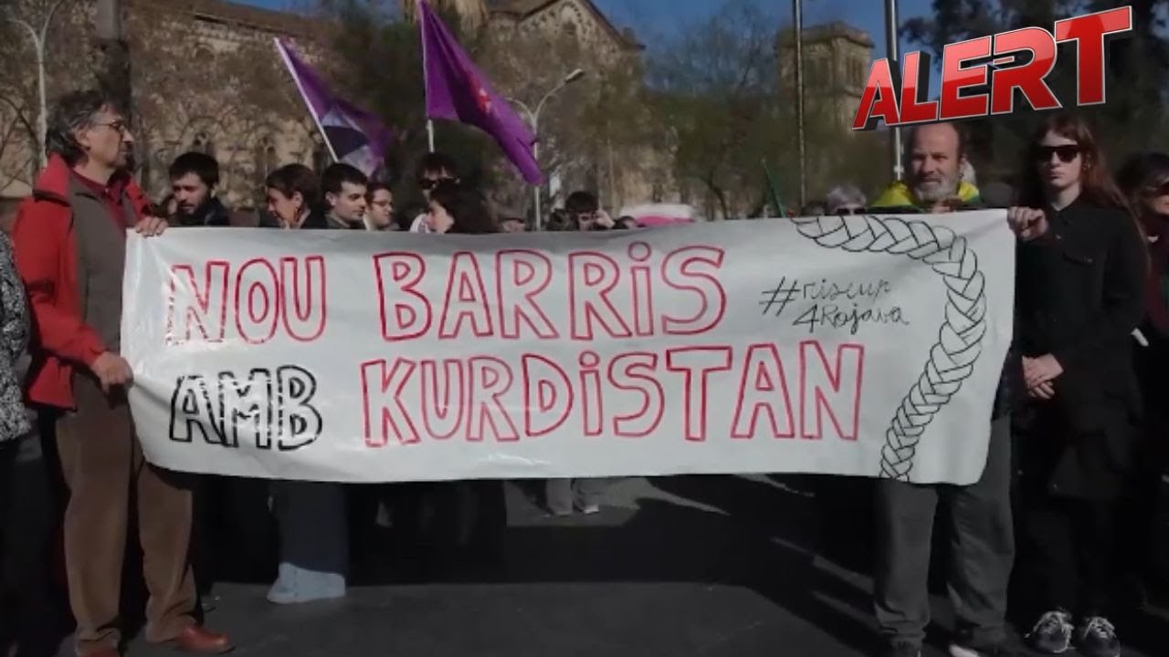 Kurdish Diaspora Rallies In Barcelona Against Western Rollback Of Support For Rojava | ALERT News