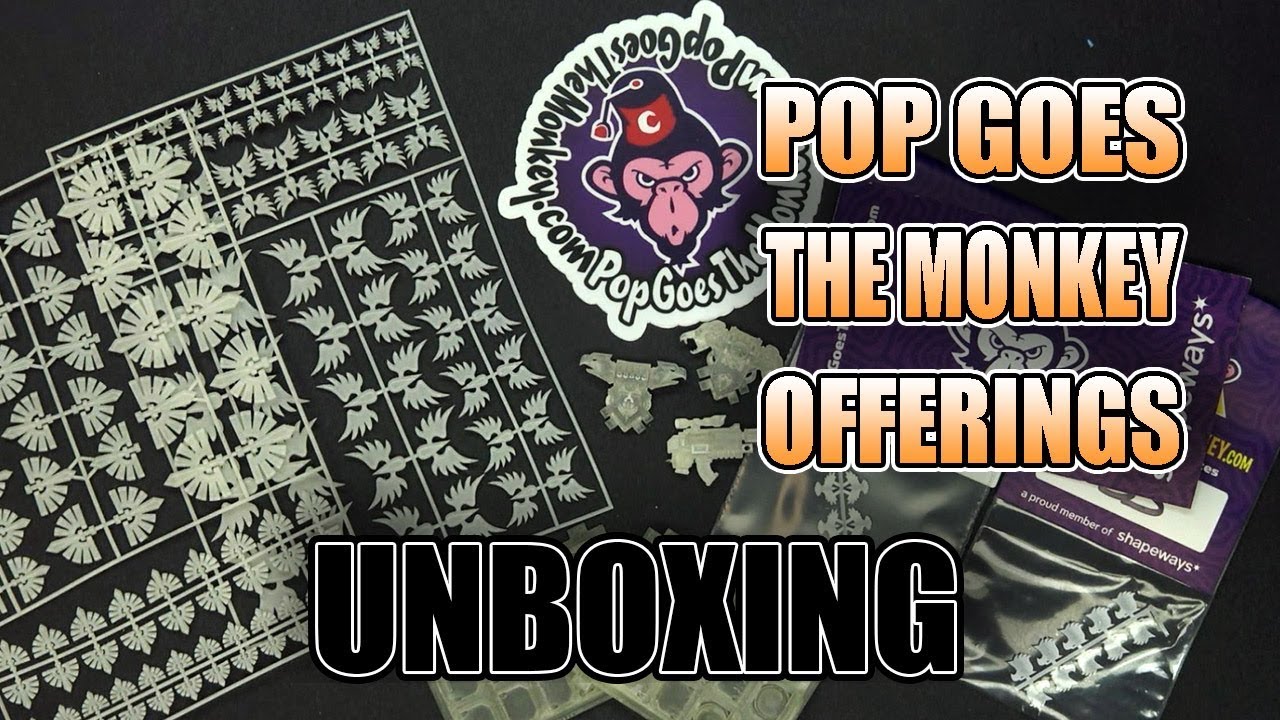 3D Icons & Shoulder Pad Bits Space Marines Pop Goes the Monkey