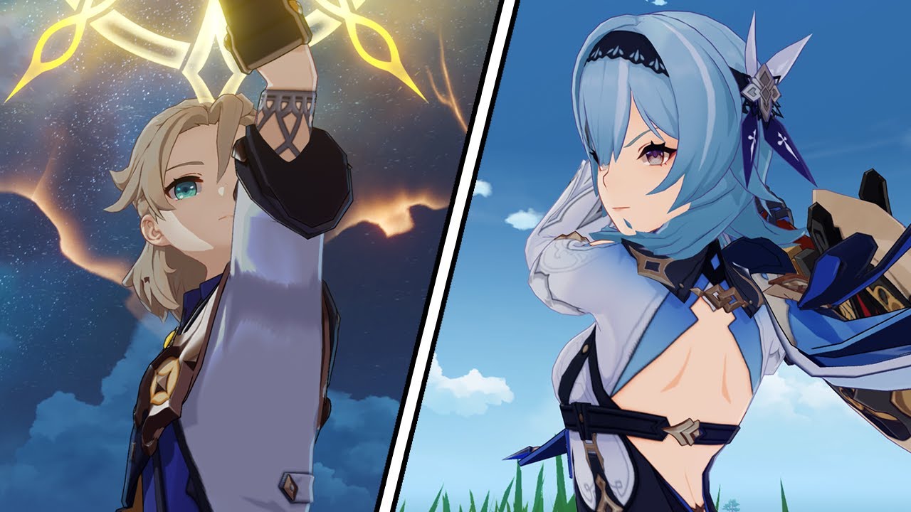 Albedo and Eula but you're Adventure Rank 60 - Genshin Monday #47