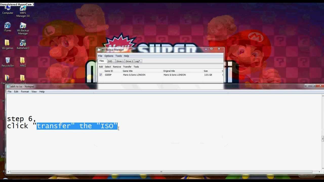How to Convert Wii files from .wbfs to .iso