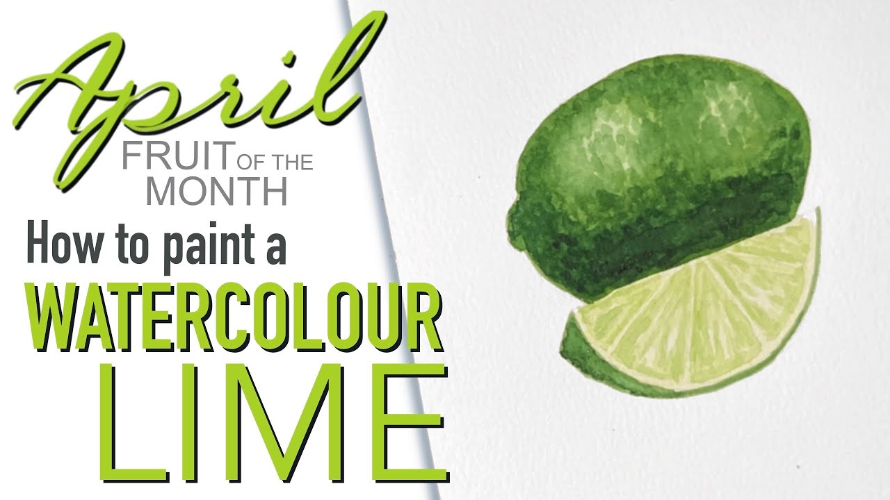 How to Paint a Watercolour Lime - A Step by Step Beginner Tutorial