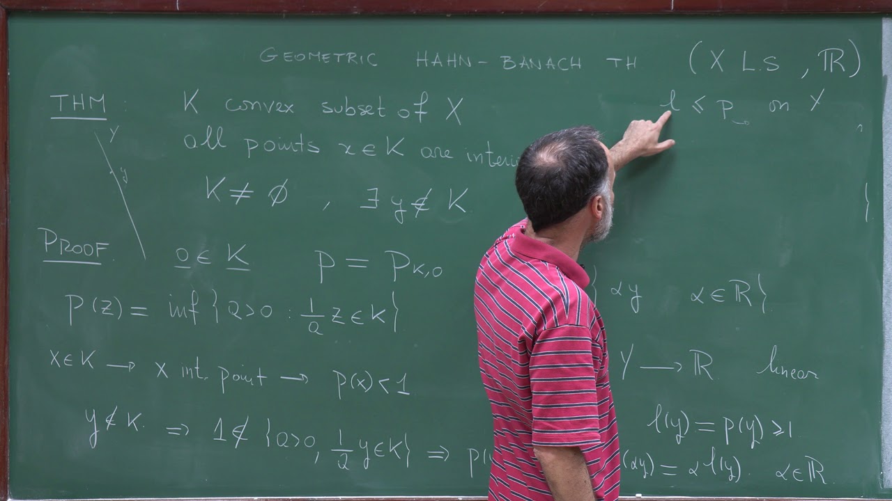 Doctorate program: Functional Analysis - Lecure 11: Geometric Hanh-Banach theorems