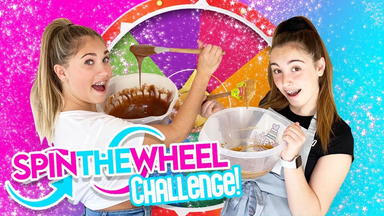OMG....SPIN THE WHEEL CAKE CHALLENGE | ROSIE vs LILYBAKES | Lilybakes