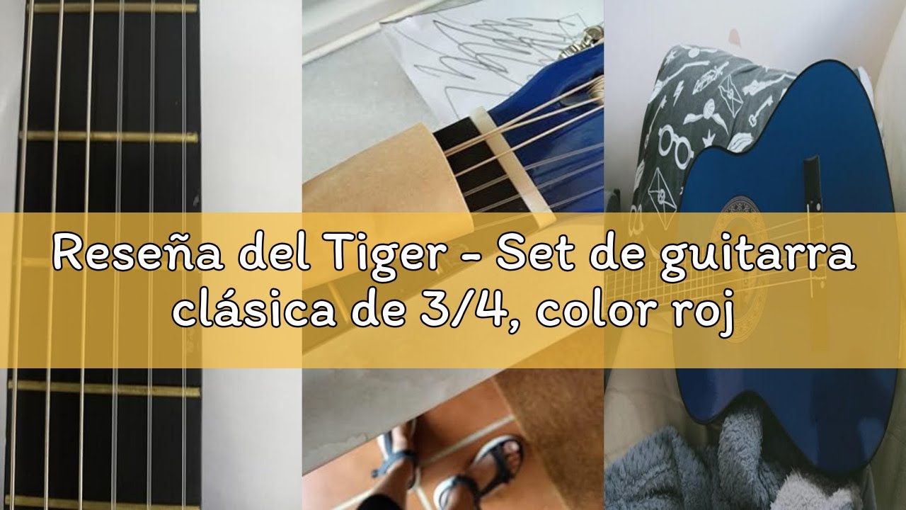 Reseña del Tiger - Set de guitarra clásica de 3/4, color rojo