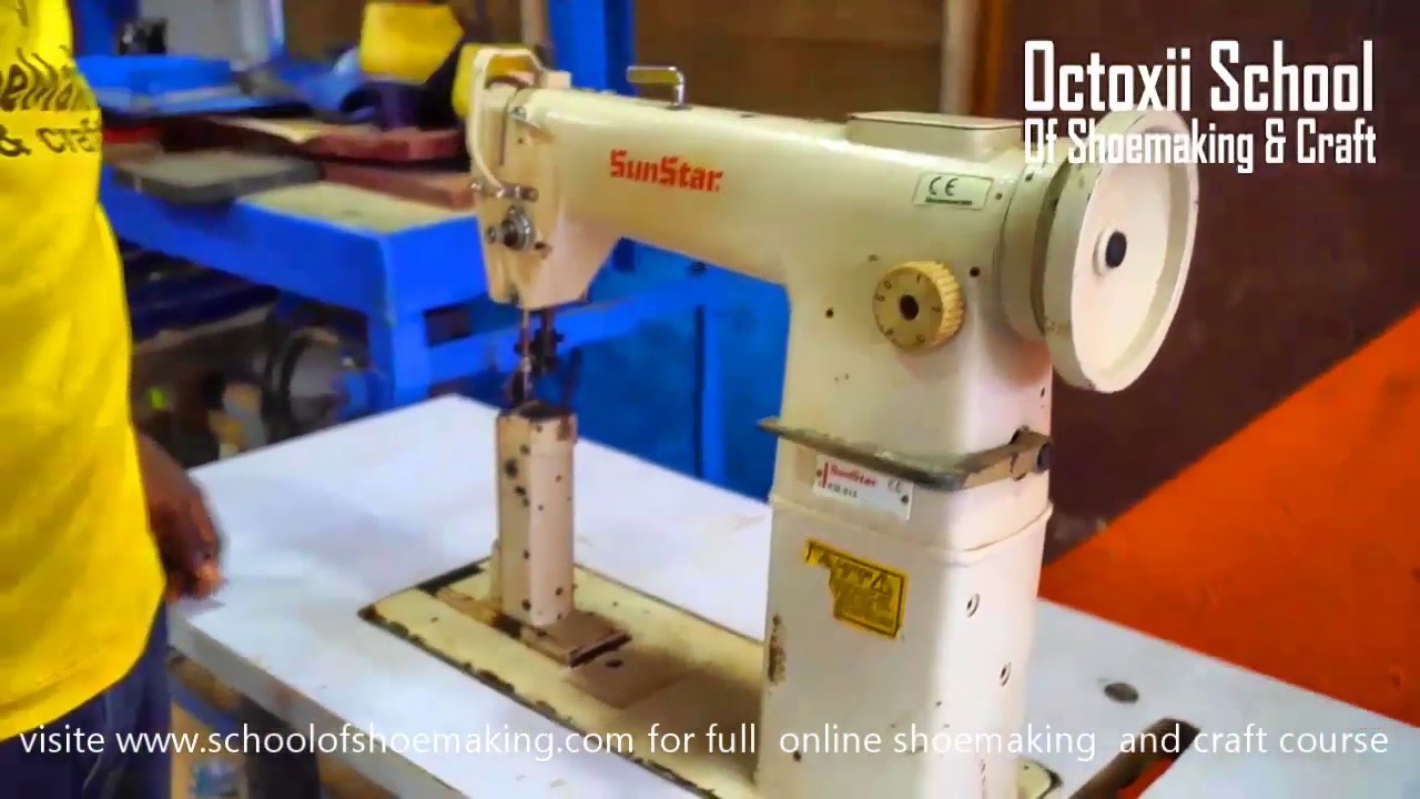 sawing manchine for shoemaking (online shoemaking & craft course 016)