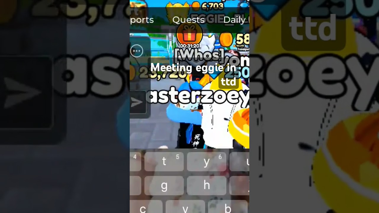 Meeting eggie in ttd 