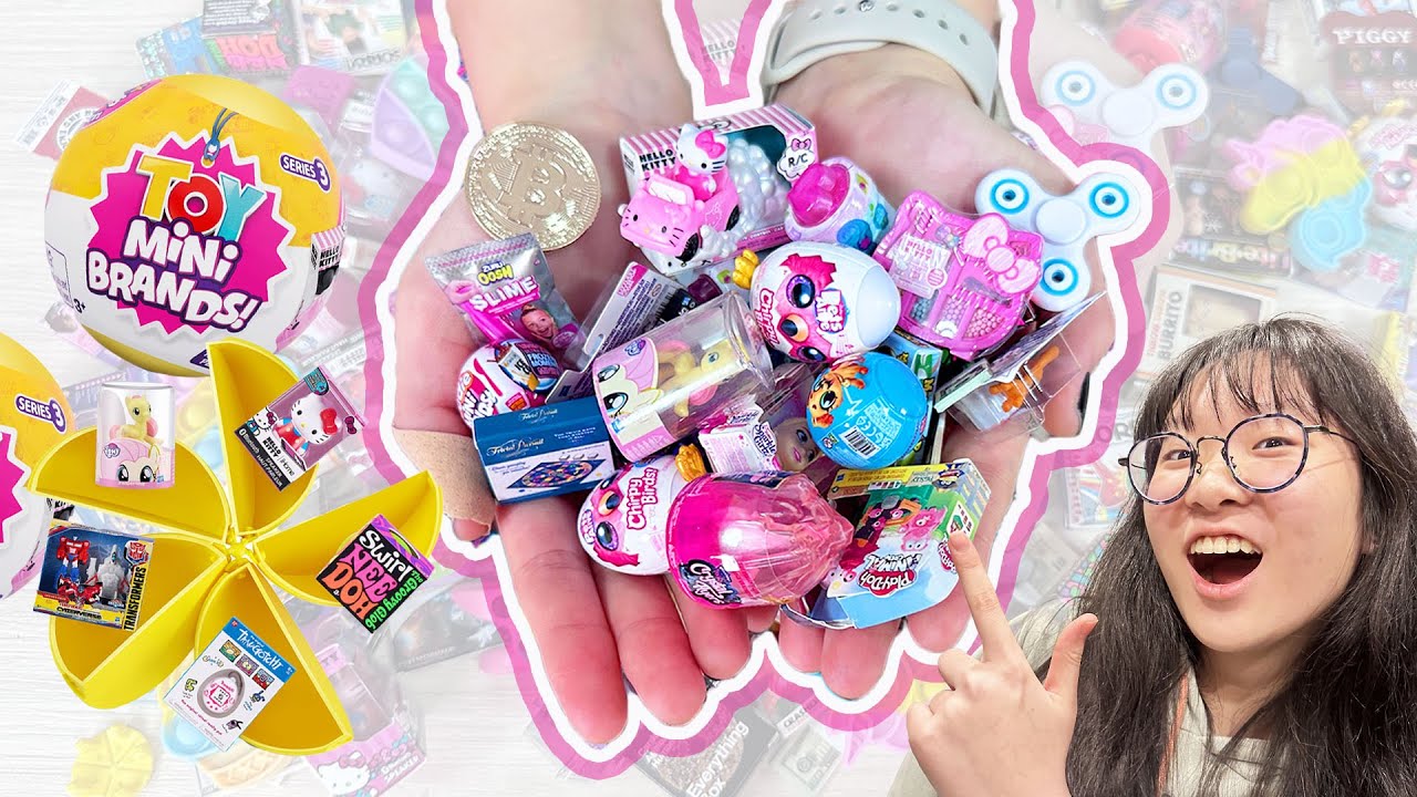 【開箱】新款! 世界最小 品牌盲盒Series 3 多款精緻超還原 大量開箱/Toy mini brands Series 3[NyoNyoTV妞妞TV]