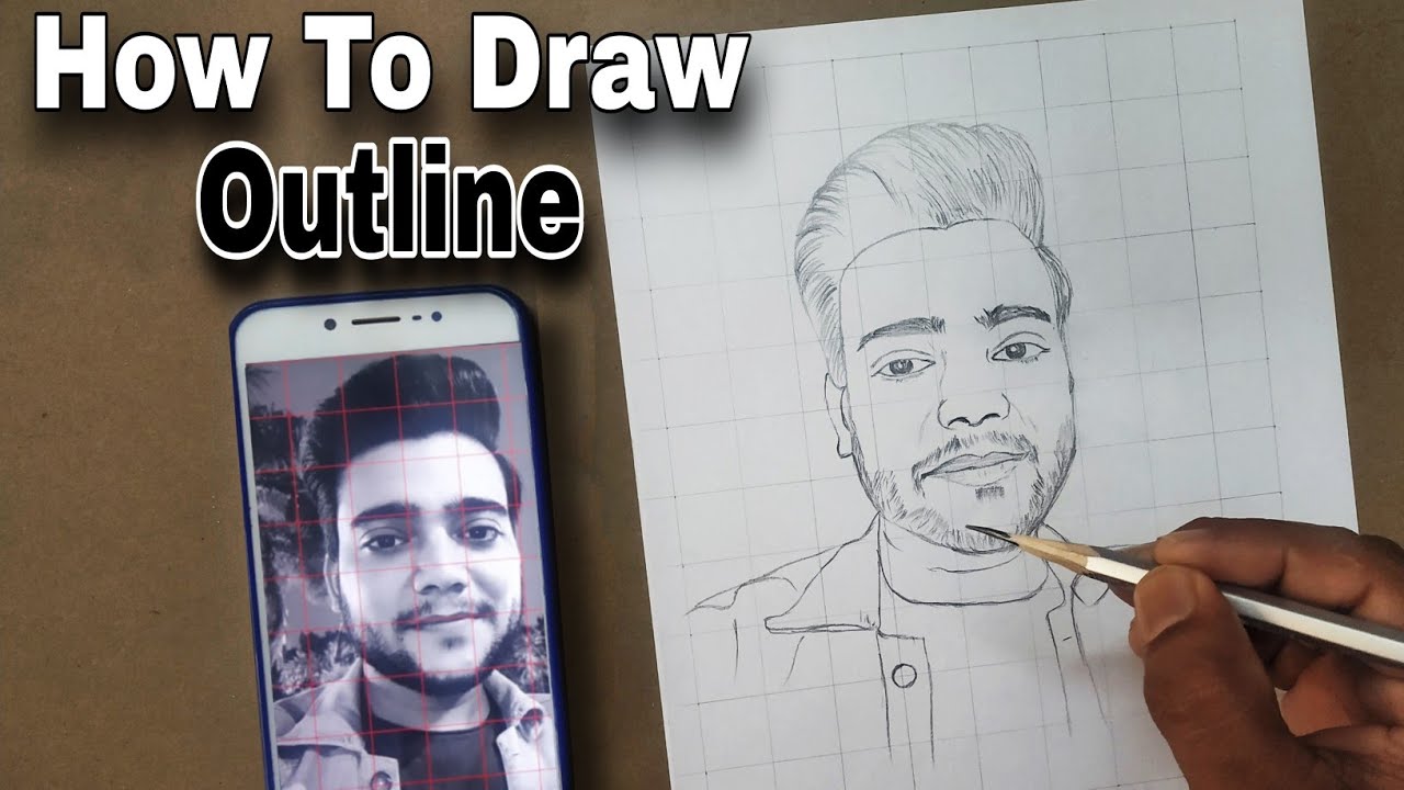 How To Draw Praveen shukla || Pencil drawing (Outline)