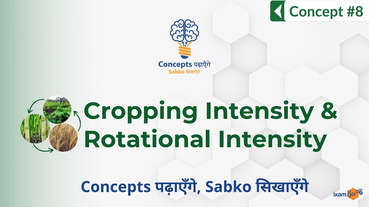 Concepts पढ़ाएँगे, Sabko सिखाएँगे | Concept 8 | Cropping Intensity & Rotational Intensity
