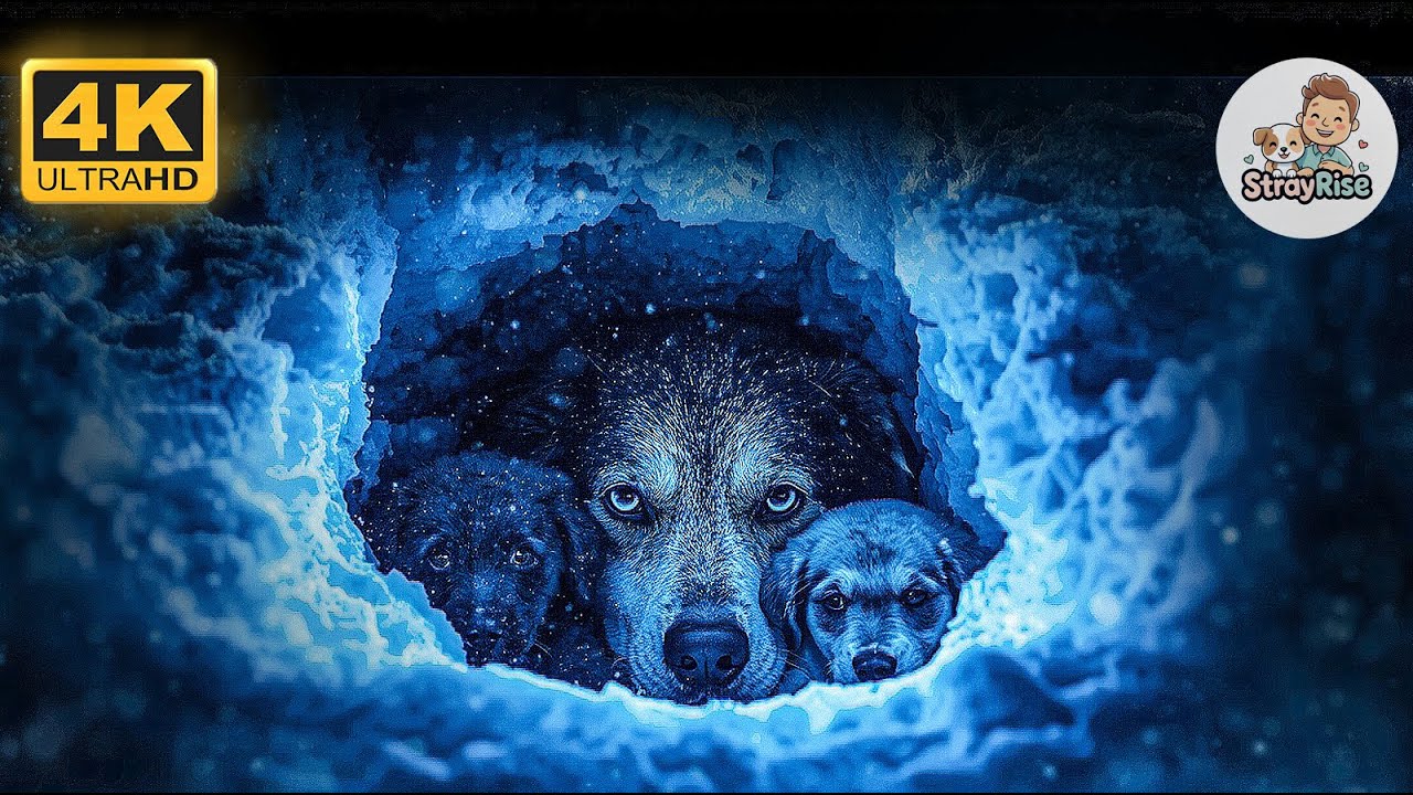 Mother Dog Found Frozen in Snowstorm While Protecting Her Puppy | Heartbreaking Rescue Story