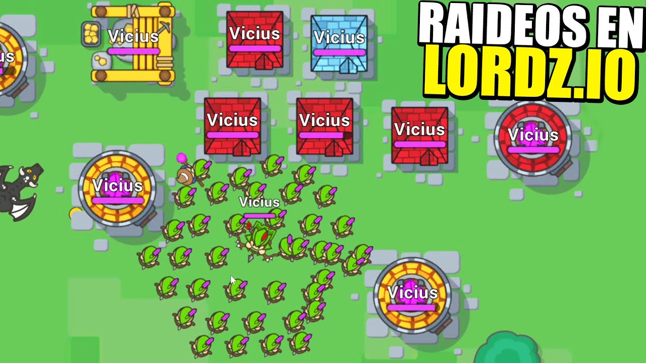 Crea tu Ejército y raidea Fortalezas - LORDZ.IO | Gameplay Español