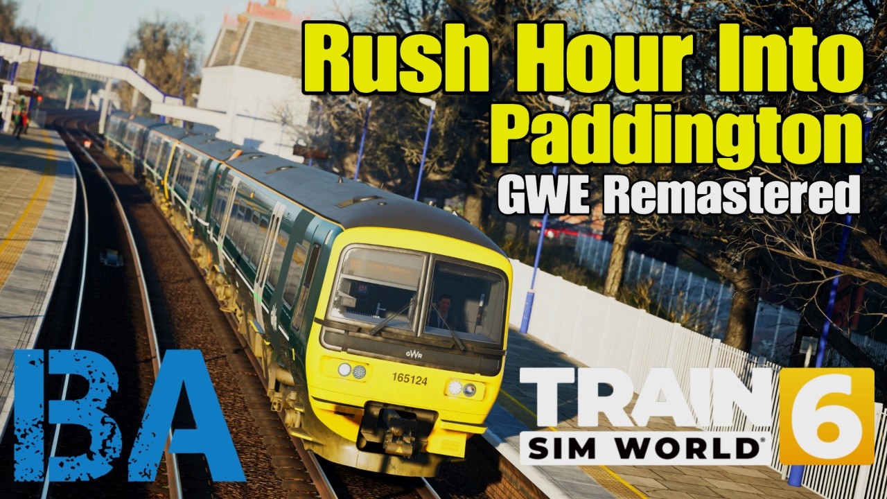 IN THE CLASS 165 AT RUSH HOUR INTO LONDON - Great Western Express Remastered - Train Sim World 6