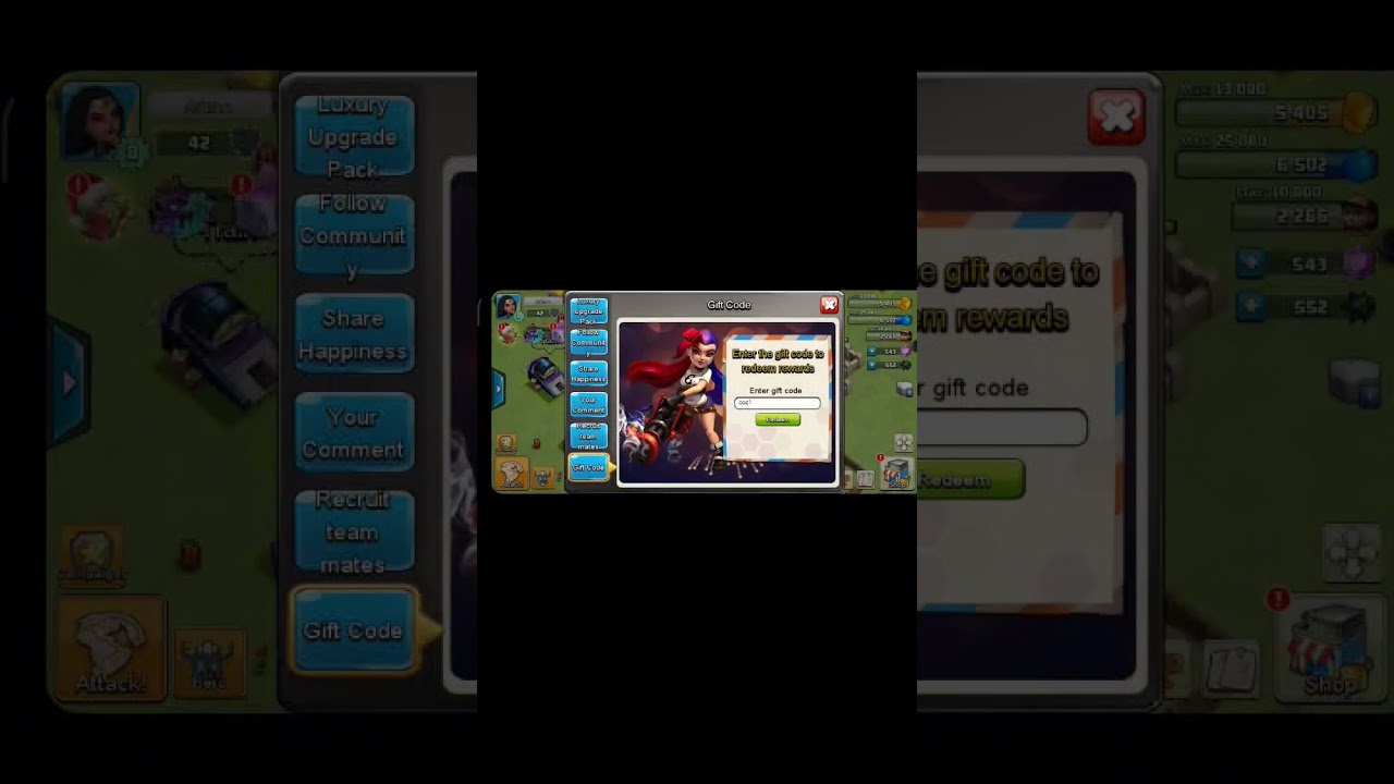 Gift code of Zombie clash