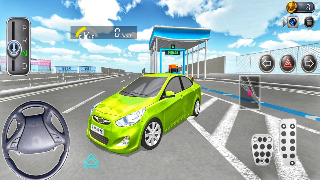 Toll Plaza Crossing Test!  3D Driving Class Android Gameplay