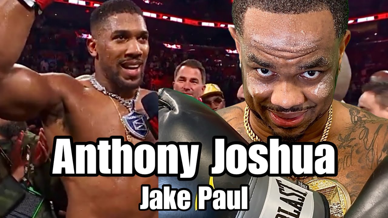 This How Anthony Joshua was talking after the Jake Paul fight!