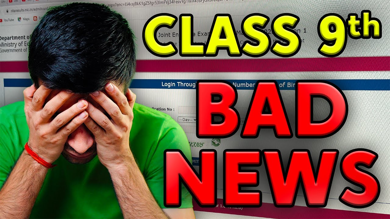 Class 9 BAD NEWS 1st November 2025 || CBSE 2025-26