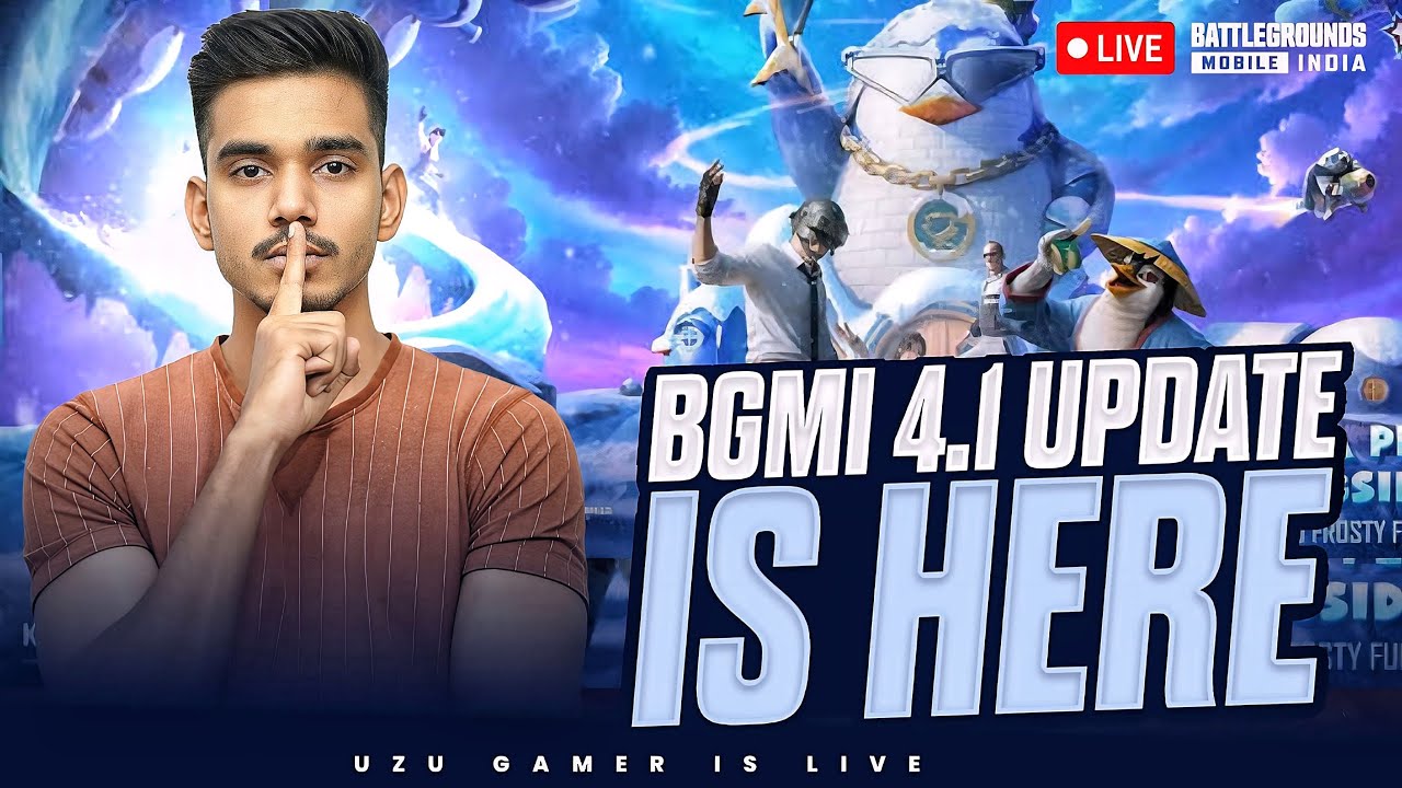 BGMI 4.1 UPDATE IS HERE | NEW TIPS AND TRICKS | BGMI LIVE | UZU GAMER